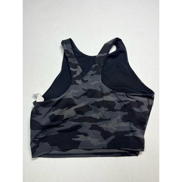 Athleta Conscious Crop Top Bra Black Gray Camo Size Small - Picture 6 of 6